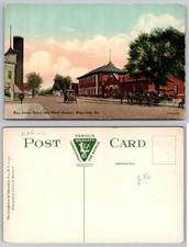 Waycross Georgia New Union Depot Plant Avenue Cars Horse Carriages PB208-W
