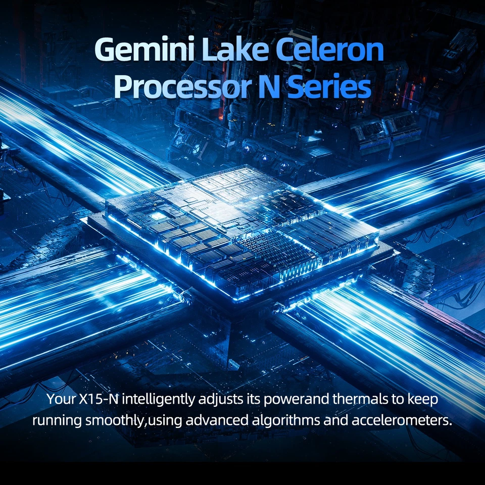 SGIN 15,6-Zoll-Laptop Intel N4000 4 GB RAM DDR4 128 GB SSD 4 Kerne Windows 11 - Bild 2 von 4