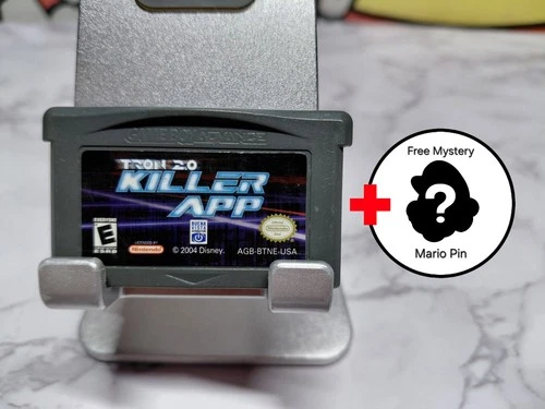 Tron 2.0 Killer App GBA Game Cartridge Tested Authentic + Free Mario Pin
