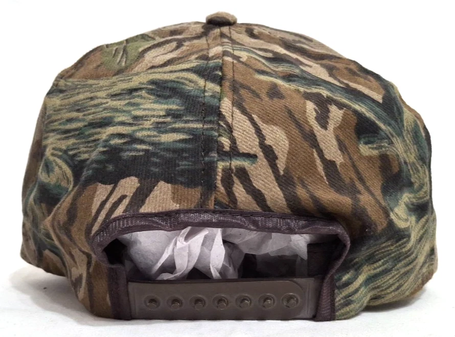Vintage 1980's Winchester Ammunition Snapback Truckers Hat Mossy Oak Camouflage - Image 3 of 4