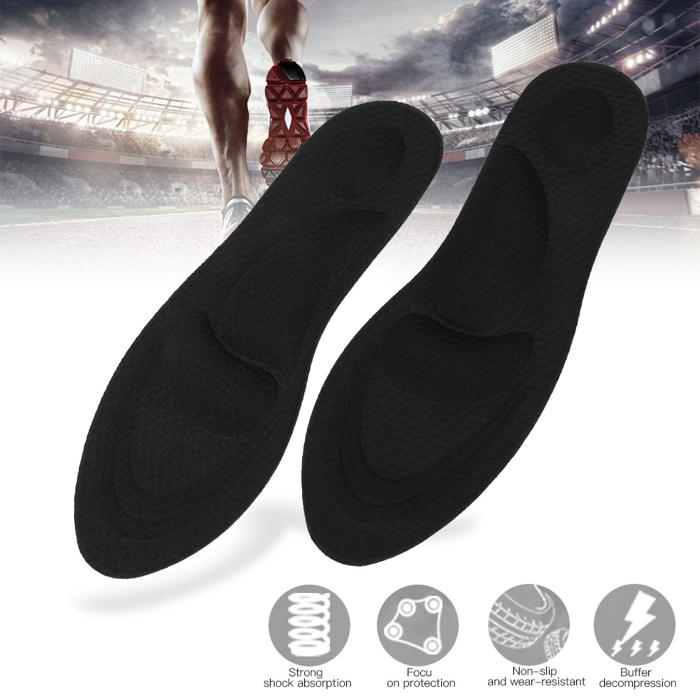 2Pair Orthotic Arch Support Insoles Shoe Pad 4D Shock Sweat Absorb