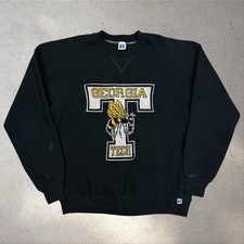 Vintage Georgia Tech Russell Athletic Sweatshirt Size Medium USA 80s