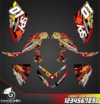 ATV Graphics Stickers Decals For Polaris Outlaw 450/500/525 2006-2008