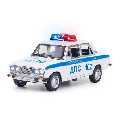 1:24 Lada VAZ-2106 Polizeiauto Modell Legierung Spielzeug Geschenk Deko