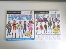 Master Guide To Drawing Anime By Christopher Hart Expressions, Poses TWO BOOKS