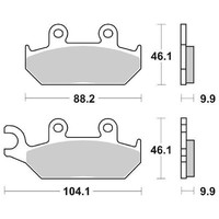 BeläGe Bremse SBS 650 HF Yamaha XT E (3UW 3TB 4PT) 600 1990 2003