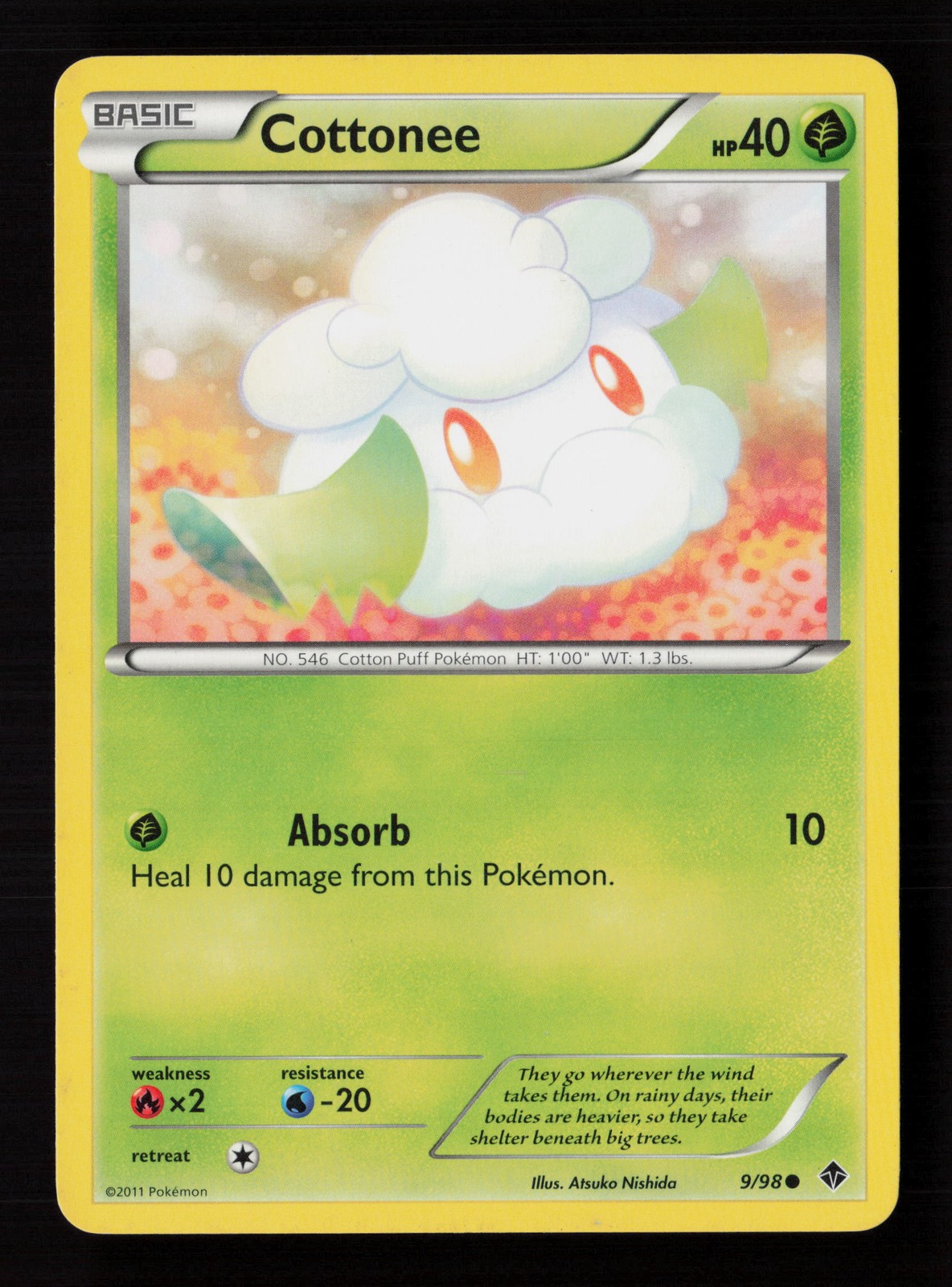 Cottonee 9/98 Emerging Powers Pokemon Card -A4
