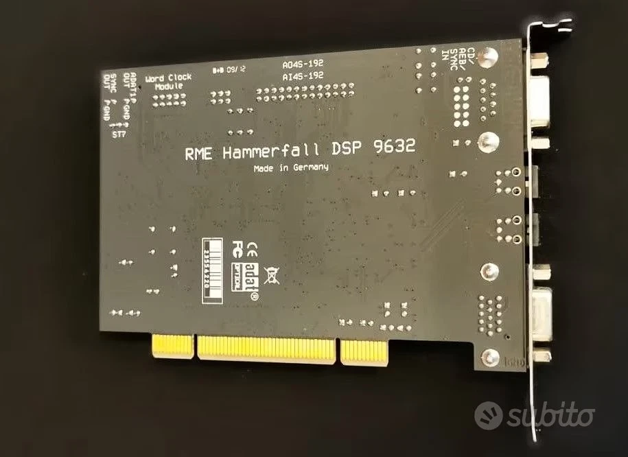 RME Hammerfall HDSP 9632 scheda audio PCI 32 canali - Immagine 2 di 4