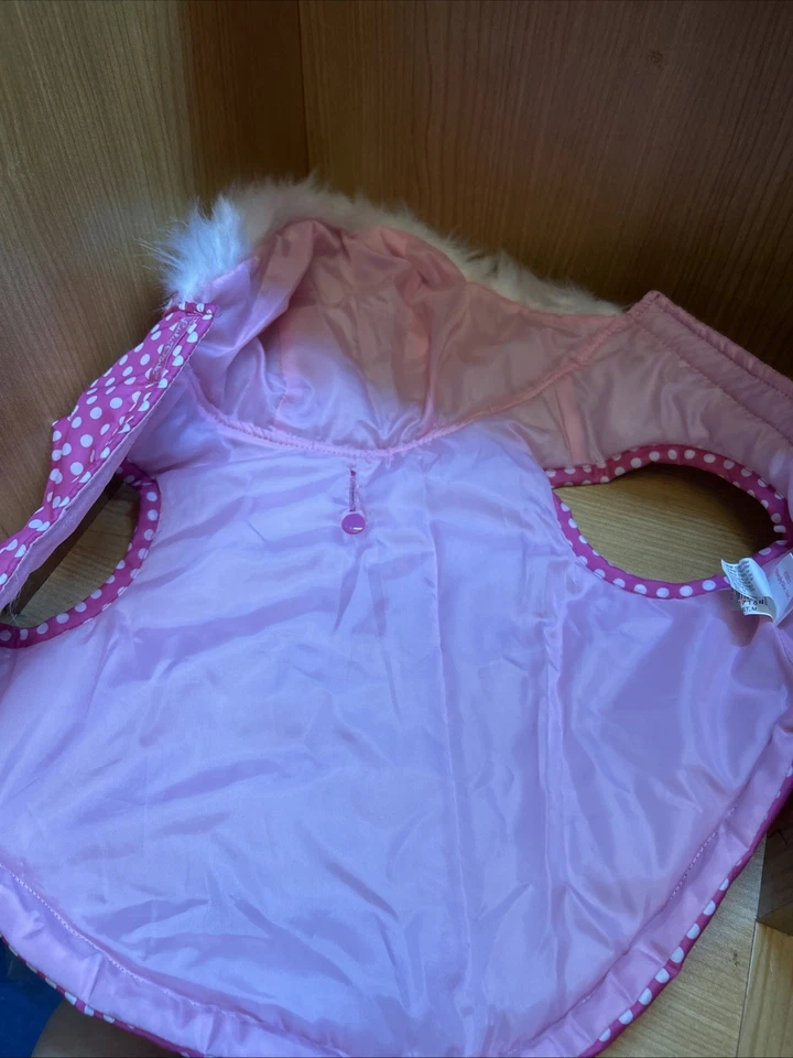 Chaqueta Lulu Rosa Talla Mediana Punto Rosa Perro Foto 3 de 3