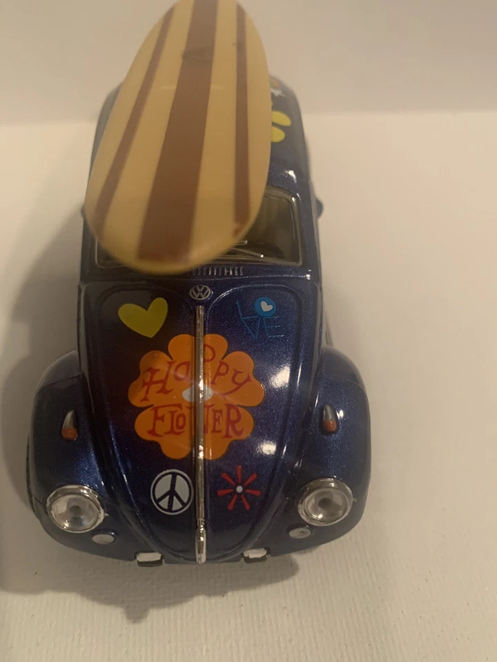 VW Beetle 1967 fundido a presión Schylling con tabla de surf 1:32 nuevo sin caja Foto 3 de 4