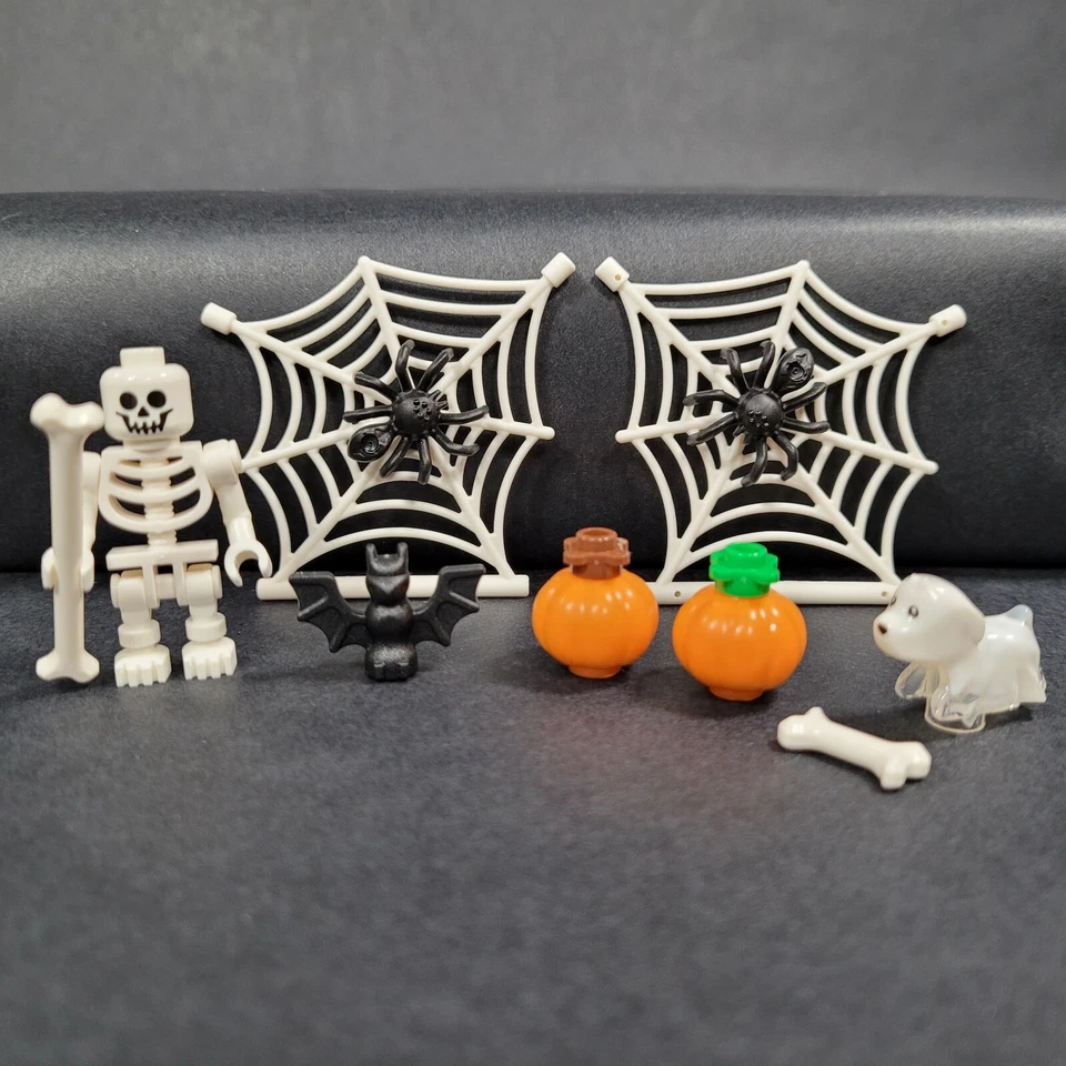NUEVO LEGO Lote Halloween - Esqueleto Calabazas Fantasma Perro Murciélago Telaraña Huesos RARO Foto 2 de 4