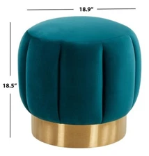 Safavieh Maxine Channel Tufted Ottoman, Reduced Price 2172722002 SFV4707H