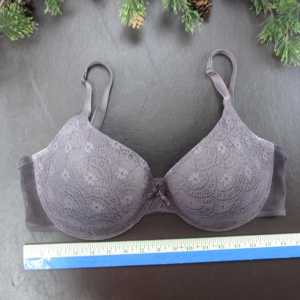 Бюстгальтер Delta Burke 38DD фиолетовый кружевной с подкладкой на косточках регулируемая застежка сзади - Изображение 2 из 4