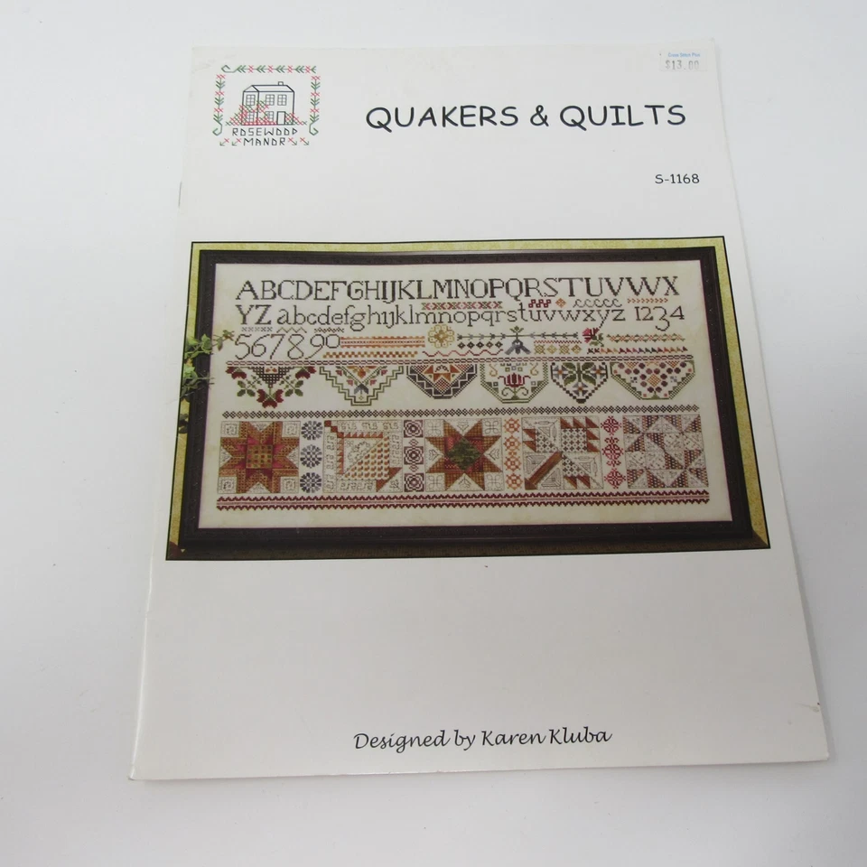 Квакеры и одеяла из палисандра усадьба вышивка крестиком диаграмма узор книга S-1168 - Изображение 2 из 4