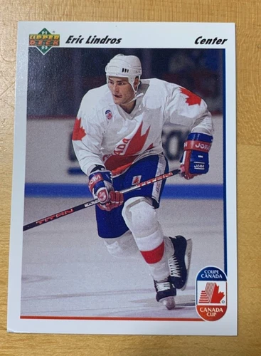 Eric Lindros - 1991-92 Upper Deck Canada Cup (Gretzky On Back) Rookie Card #9