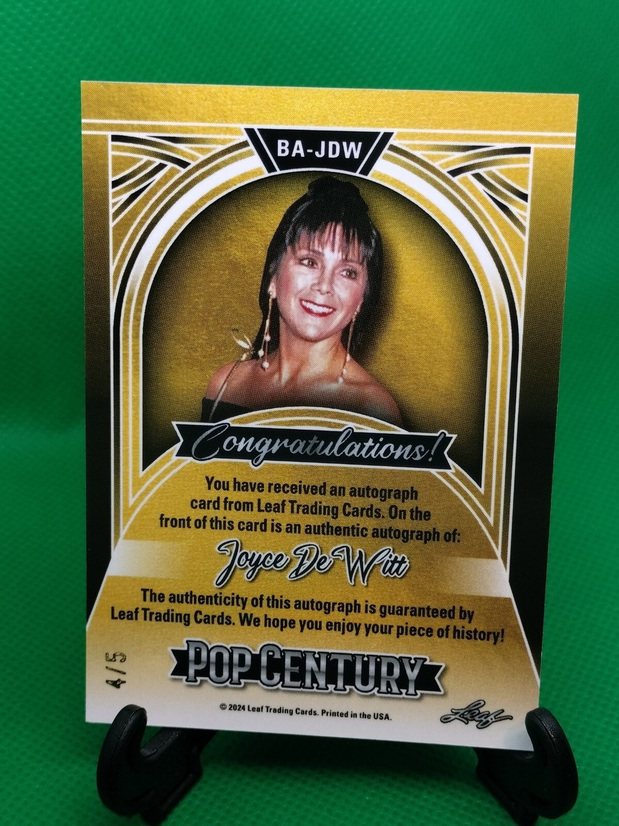 非売品 映画 ドロップ 直筆サイン入り プレス 2024 Leaf Pop Century JOYCE DEWITT Three's Company Janet