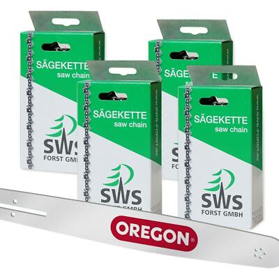 30cm Oregon Schwert Set mit 4 Sägeketten 3/8 45TG 1,3 mm p.f. Dolmar PS-344
