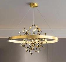 Hot Modern Copper Pendant Light LED Chandelier Lighting Branch Ceiling Lamp Yc.F