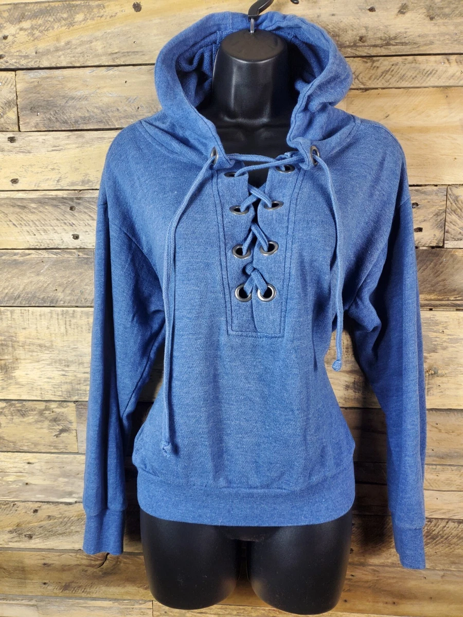 Ocean Drive Pullover Blue Small Pullover Hooded Sweatshirt Chest