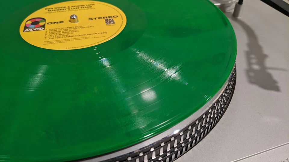 Ron Wood & Ronnie Lane Mahoney's Last Stand Limited Edition GREEN VG+ TESTED Foto 3 de 4