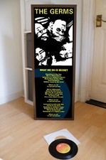 THE GERMS WHAT WE DO IS SECRET POSTER,LYRIC SHEET, RICHIE DAGGERS CRIME