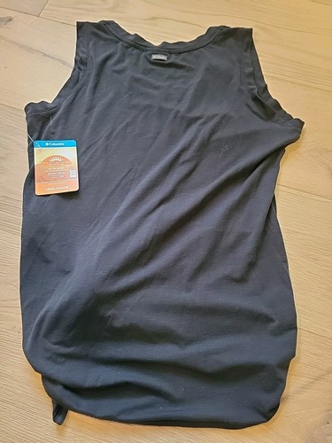 NWT Columbia Shirt Womens XS Take It Easy Sleeveless Side Tie Tank Gray - Picture 2 of 3
