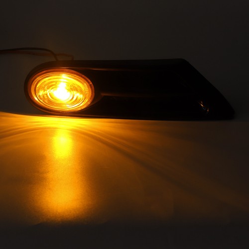 Coppia Freccia Luce Luci Laterale Per Mini Cooper R56 R57 2007-2014 Nero - Picture 4 of 9