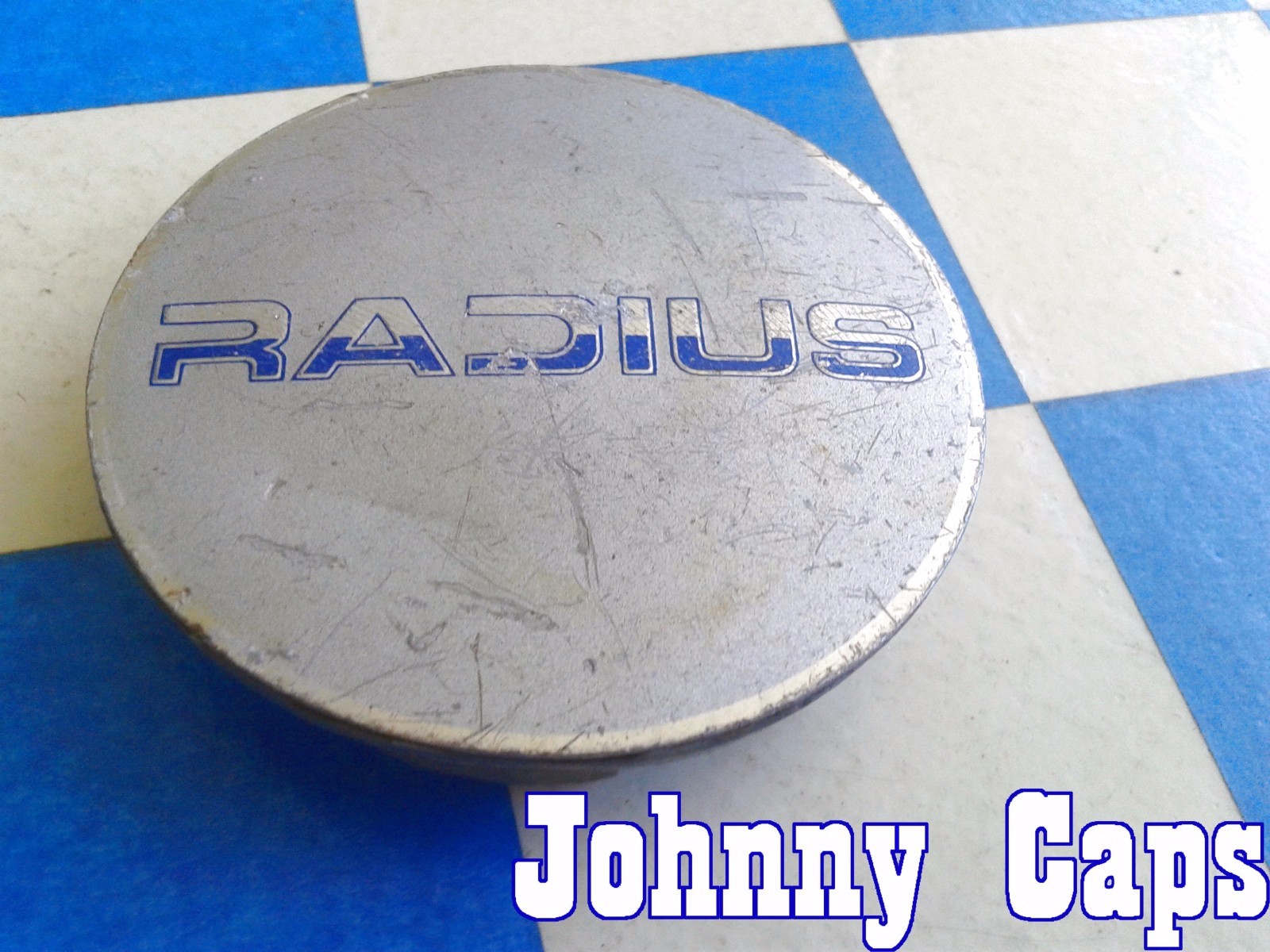 RADIUS Wheels [59] SILVER Center Caps # G002 Custom Wheel USED Center Cap (1)