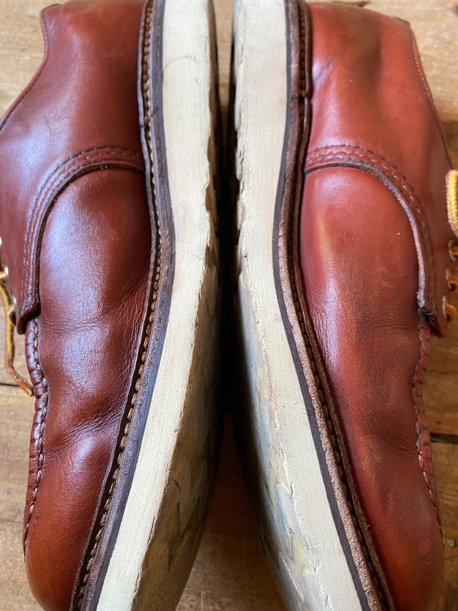 Redwing moc toe oxford oro-russet leather shoes sz US 9.5D