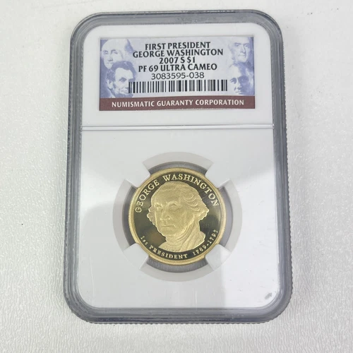 2007 S George Washington Presidential $1 NGC PF 69 Ultra Cameo