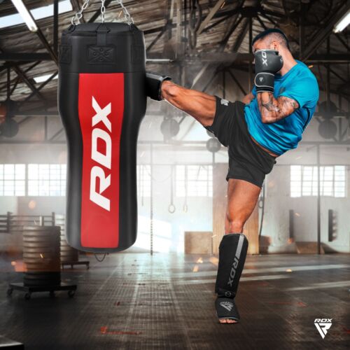 Boxing Punch bag by RDX, Filled Heavy Punch Bag Mitts, Uppercut Kick Boxing Bag - Picture 3 of 28