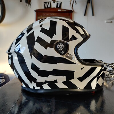 AGV K1　SHIFT BLACK/WHITE AGV K6 Secret Black / White Motorcycle Motorbike Helmet