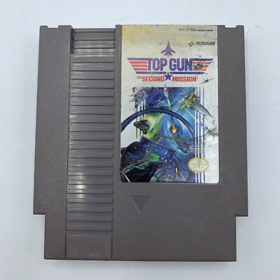 Top Gun: The Second Mission (NES Nintendo) Authentic Cart Only Tested Works