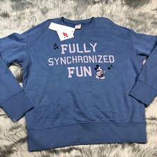 Uniqlo Women  s Sounds Of Disney Mickey Mouse Blue Sweater Size Small