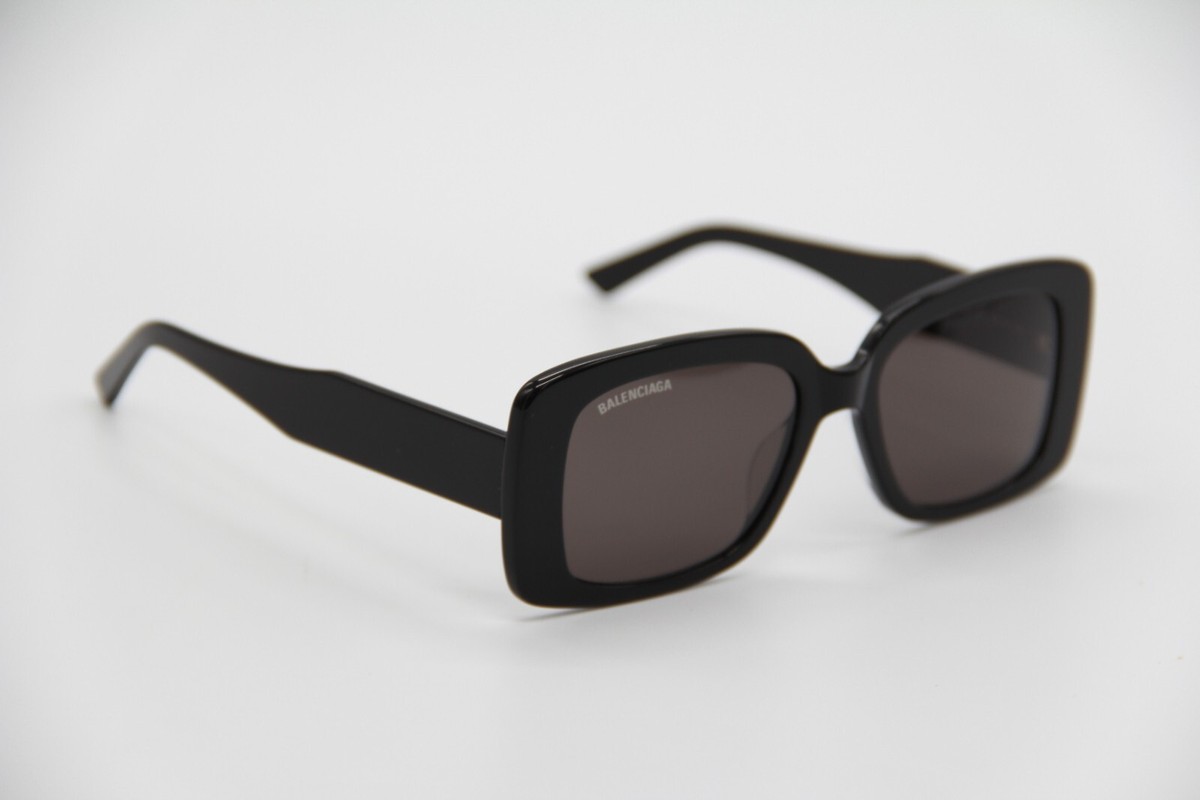 NEW BALENCIAGA BB0048S 001 BLACK UNISEX SQUARE SUNGLASSES | eBay