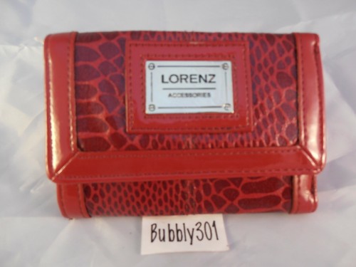 VENDEDOR DEL REINO UNIDO Mujeres Damas Lorenz Compacto Brillante Cartera Prensa Tachuela Frontal Cremallera Trasera - Imagen 3 de 17