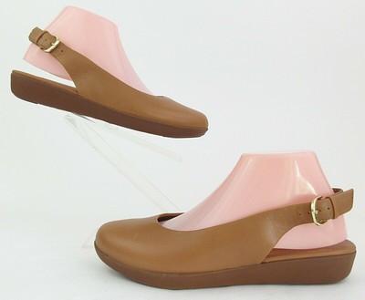 FitFlop Sarita Slingback Flats Hazelnut 