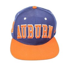 Auburn Tigers Flat Bill Snapback Hat Fits Most Zephyr Headwear Orange Blue