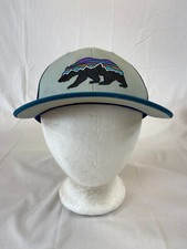 Youth Patagonia Baseball Cap Snapback Hat Bear Outdoor Travel Casual Mesh Back