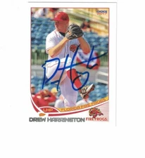 DREW HARRINGTON SIGNED IP CHOICE 2017 #04 FLORIDA FIRE FROGS AUTO