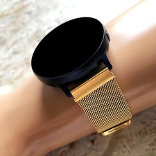 Gold Color St Steel Milanese Band for Google Pixel Watch 4 3 2 1 41mm -B20A