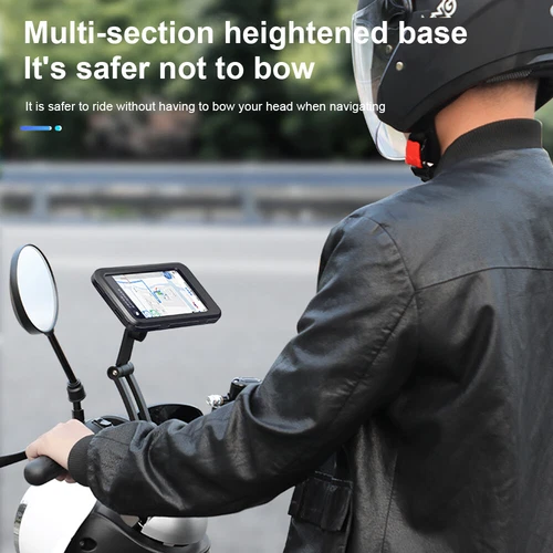 Waterproof Motorcycle Bike Handlebar Phone Mount Holder Case for iPhone Samsung - Picture 12 of 19