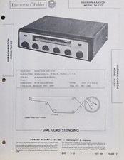 SAMS PHOTOFACT SERVICE MANUAL 365-8 HARMAN-KARDON MODEL TA-120