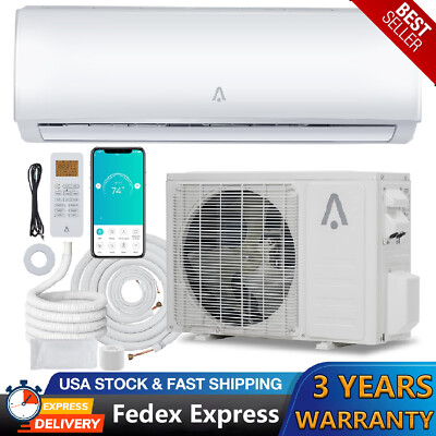18000 BTU Ductless Air Conditioner Mini Split 230V 19 SEER2 Wall-Mounted AC Unit