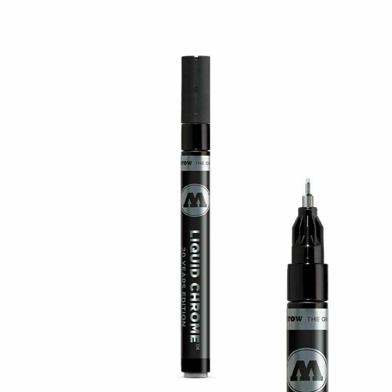 MOLOTOW LIQUID CHROME 1mm 2mm 4mm Graffiti Art canvas markers