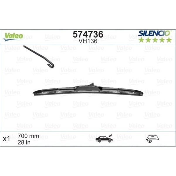 Valeo Wischblatt FüR Toyota Yaris NLP13 NSP13 NCP13 KSP13 Subaru Trezia-image