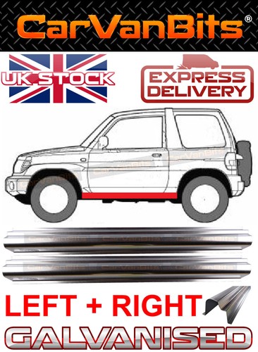 FOR MITSUBISHI PAJERO PININ SHOGUN 91-01 3 DOOR SILL REPAIR BODY RUST PANEL PAIR - 第 1/6 張圖片
