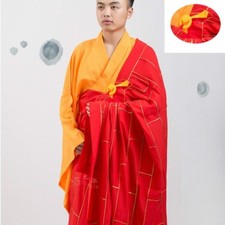 Kesa Monk Dress Zen Meditation Buddhist Priest Cassock Robes Shaolin Temple Gown