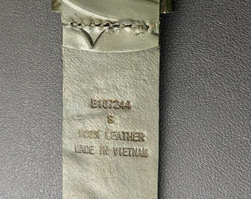 NWT Patricia Nash Women's Vietri Olive Green Floral 100% Leather Belt, Sz Small - Picture 12 of 19