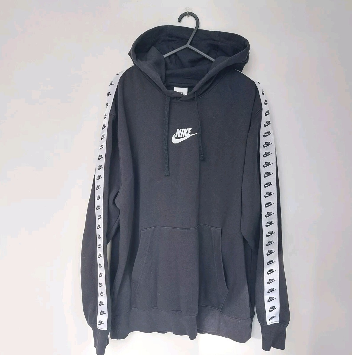 nike tape hoodie